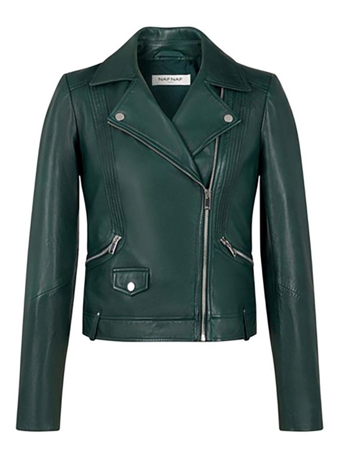 CAZADORA PIEL MUJER -NAF NAF-YHNL 4-G0MC