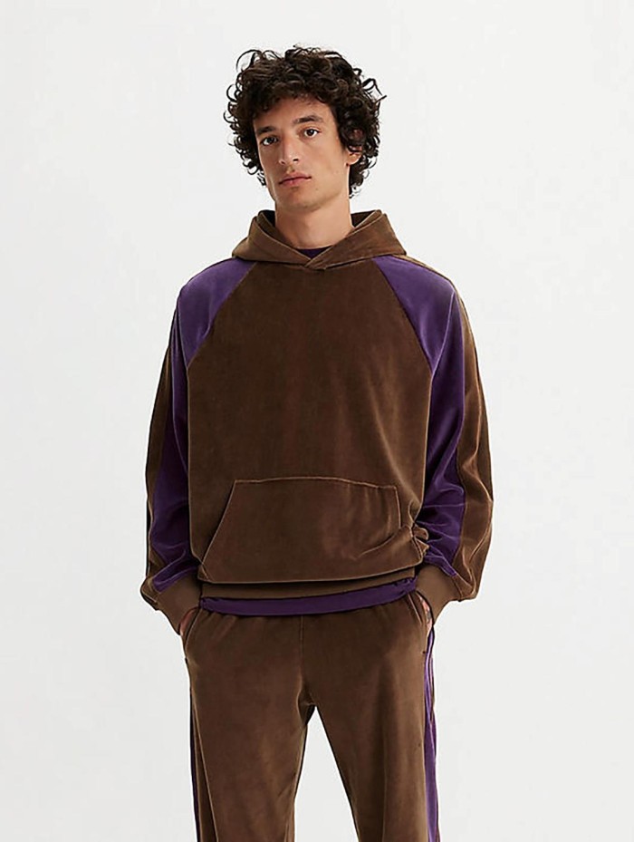 GOLD TAB™ VELOR TRACK HOODIE - PUCE A5698-0000