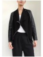 CAZADORA PEIEL MUJER RELIGION WIPDJ52 JET BLACK