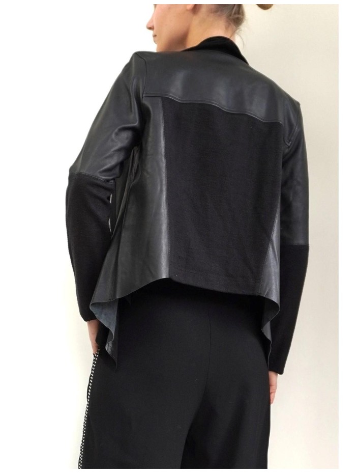 CAZADORA PEIEL MUJER RELIGION WIPDJ52 JET BLACK