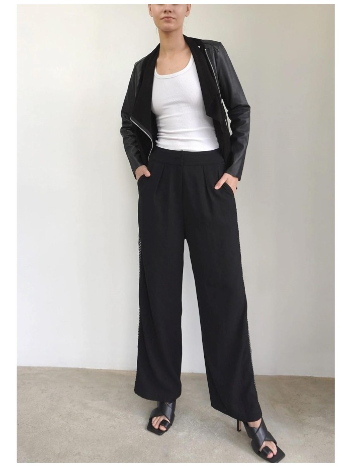 CAZADORA PEIEL MUJER RELIGION WIPDJ52 JET BLACK