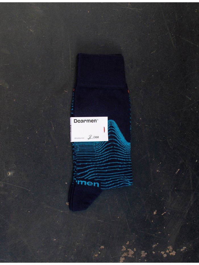 CALCETINES DEARMEN FUKAI LINEAS MARINO