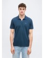 Calvin Klein Jeans-POLO MANIGA CURTA-SS OPEN COLLAR CASUAL PIQUE POLO-LV04RF215G-BLUE