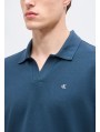 Calvin Klein Jeans-POLO MANIGA CURTA-SS OPEN COLLAR CASUAL PIQUE POLO-LV04RF215G-BLUE