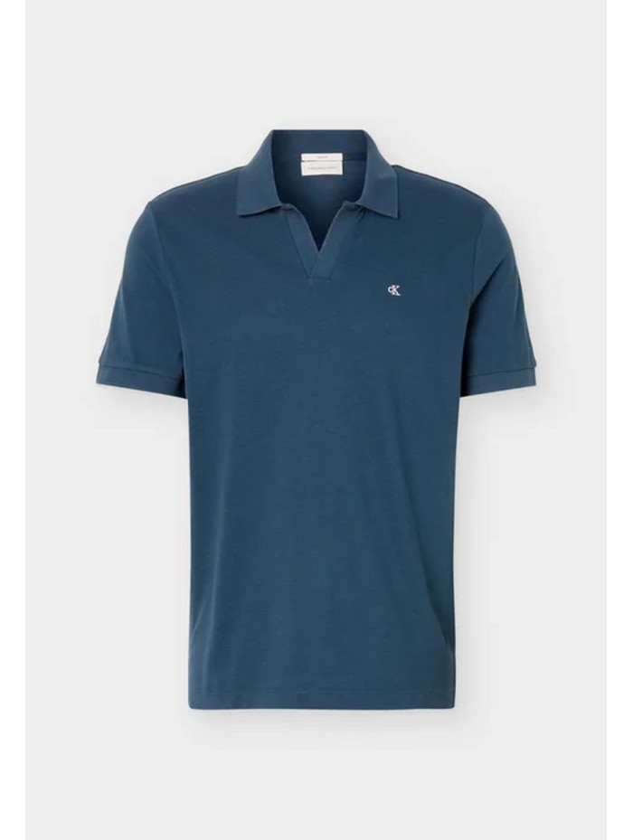 Calvin Klein Jeans-POLO MANIGA CURTA-SS OPEN COLLAR CASUAL PIQUE POLO-LV04RF215G-BLUE