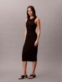 Calvin Klein Jeans-VESTIDOS-SL MONOLOGO BABY RIB TANK MIDI D-LV047F242G-BLACK