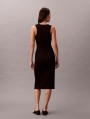 Calvin Klein Jeans-VESTIDOS-SL MONOLOGO BABY RIB TANK MIDI D-LV047F242G-BLACK