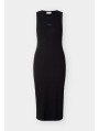 Calvin Klein Jeans-VESTIDOS-SL MONOLOGO BABY RIB TANK MIDI D-LV047F242G-BLACK