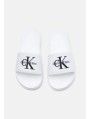 Calvin Klein Jeans-CHANCLAS-ESS SLIDE CV WN-HW0HW02958-WHITE