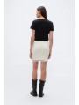Calvin Klein Jeans-FALDA MINI-MICROCABLE MINI SKIRT-LV047F364G-WHITE