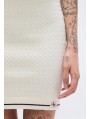Calvin Klein Jeans-FALDA MINI-MICROCABLE MINI SKIRT-LV047F364G-WHITE