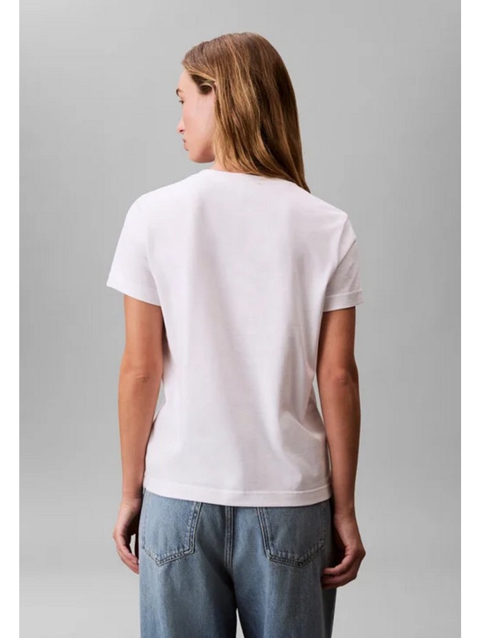 Calvin Klein Jeans-JERSEYS Y CARDIGANS CHICA-Archive Jersey Crew Tee EU-LV047B224G-WHITE