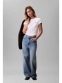 Calvin Klein Jeans-JERSEYS Y CARDIGANS CHICA-Archive Jersey Crew Tee EU-LV047B224G-WHITE