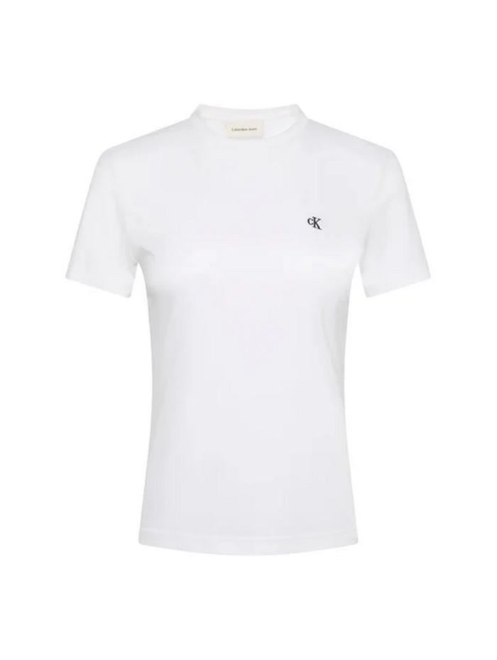 Calvin Klein Jeans-JERSEYS Y CARDIGANS CHICA-Archive Jersey Crew Tee EU-LV047B224G-WHITE