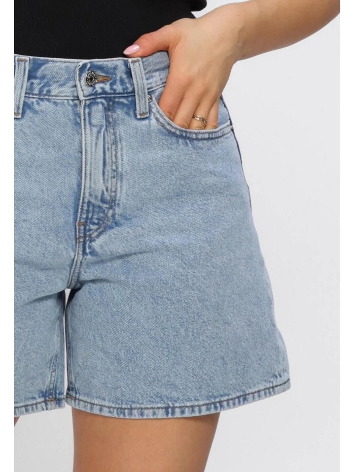 Calvin Klein Jeans-SHORT-HI RISE A-LINE SHORT COASTAL LIG-LV047F675G-BLUE