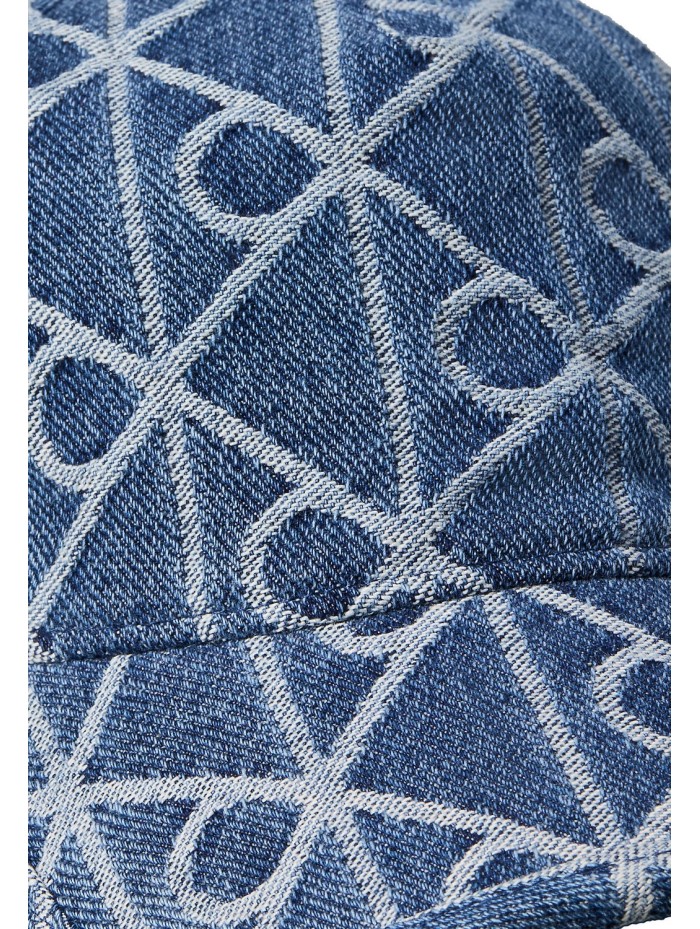 Calvin Klein Jeans-SOMBRERO-AOP JACQUARD DENIM BB CAP-LV04F5069G-BLUE
