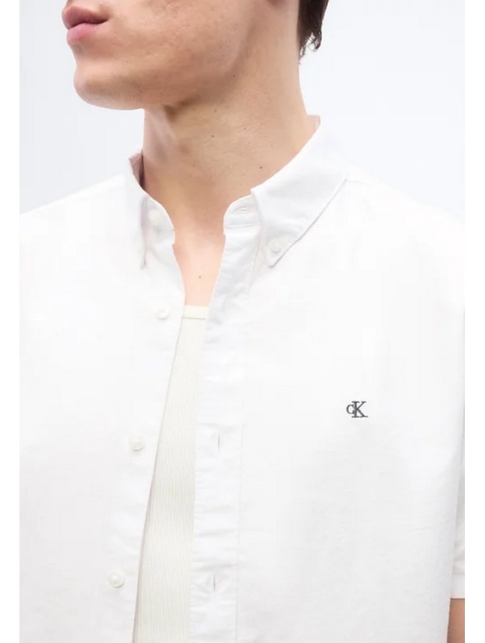 Calvin Klein Jeans-CAMISAS CHICO-SS CLASSIC OXFORD SHIRT-LV140EM124-WHITE