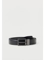 Calvin Klein Jeans-CINTURONS-SQUARE BUCKLE 32MM REV/ADJ-LV04D7052G-BLACK