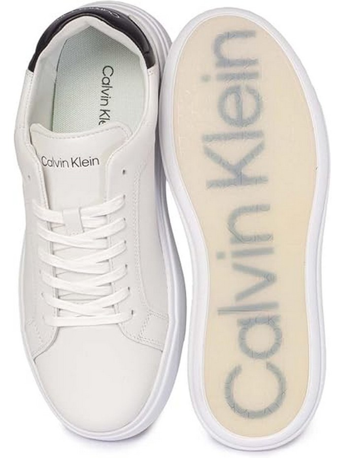 Calvin Klein Jeans-CALZADO CHICO-BASKET CUPSOLE 2STRAPS LTH-HM0HM02134-BLACK