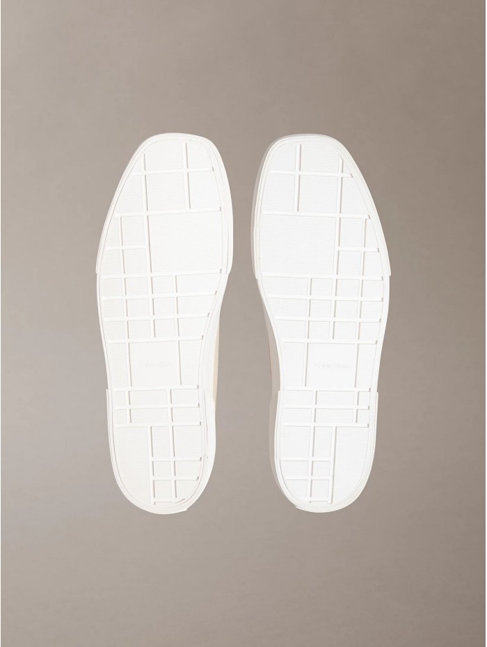 Calvin Klein Jeans-CALZADO CHICA-VULC LOW LACEUP AOP CANVAS-HW0HW03142-BEIGE
