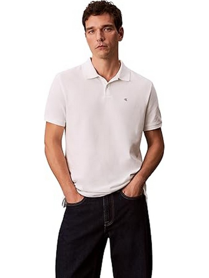 Calvin Klein Jeans-POLO MANIGA CURTA-SS CASUAL PIQUE CLASSIC POLO-LV040EM269-WHITE