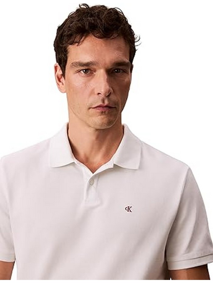 Calvin Klein Jeans-POLO MANIGA CURTA-SS CASUAL PIQUE CLASSIC POLO-LV040EM269-WHITE
