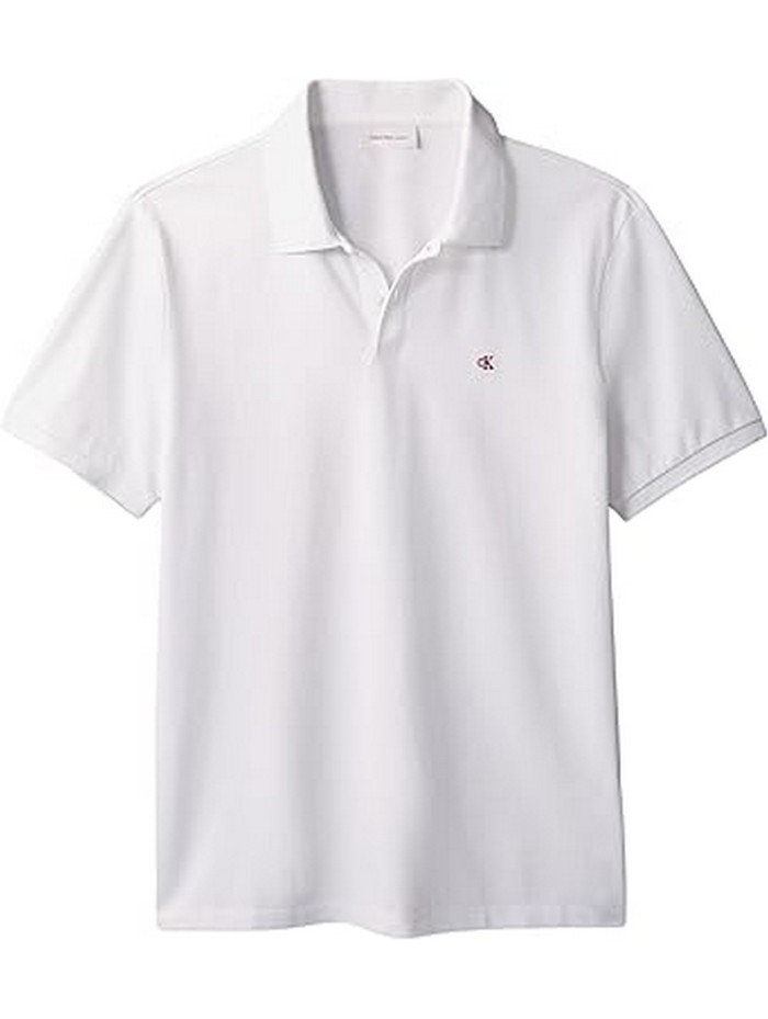 Calvin Klein Jeans-POLO MANIGA CURTA-SS CASUAL PIQUE CLASSIC POLO-LV040EM269-WHITE