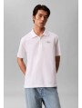 Calvin Klein Jeans-POLO MANIGA CURTA-SS EZ MONOLOGO CASUAL PIQUE POLO-LV04RF209G-WHITE