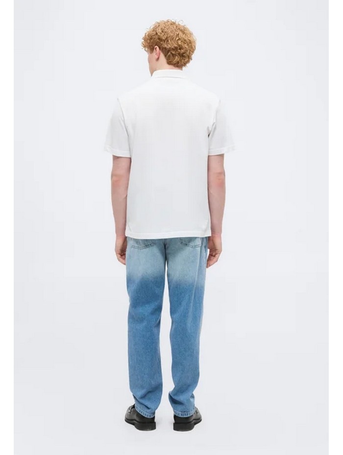 Calvin Klein Jeans-POLO MANIGA CURTA-SS EZ MONOLOGO CASUAL PIQUE POLO-LV04RF209G-WHITE