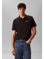 Calvin Klein Jeans-POLO MANIGA CURTA-SS EZ MONOLOGO CASUAL PIQUE POLO-LV04RF209G-BLACK