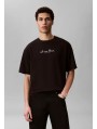 Calvin Klein Jeans-CAMISETAS CHICO-SS 16s CK TRVL LINES GRAPHIC TEE-LV04RG816G-BLACK