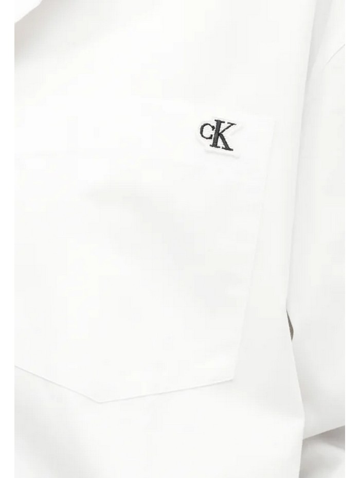 Calvin Klein Jeans-CAMISAS CHICA-COTTON POPLIN RELAXED SHIRT-LV047F102G-WHITE