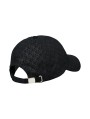 Calvin Klein Jeans-SOMBRERO-EMBLEM PRINT w LEATHER PATCH CAP-LV04D5029G-BLACK
