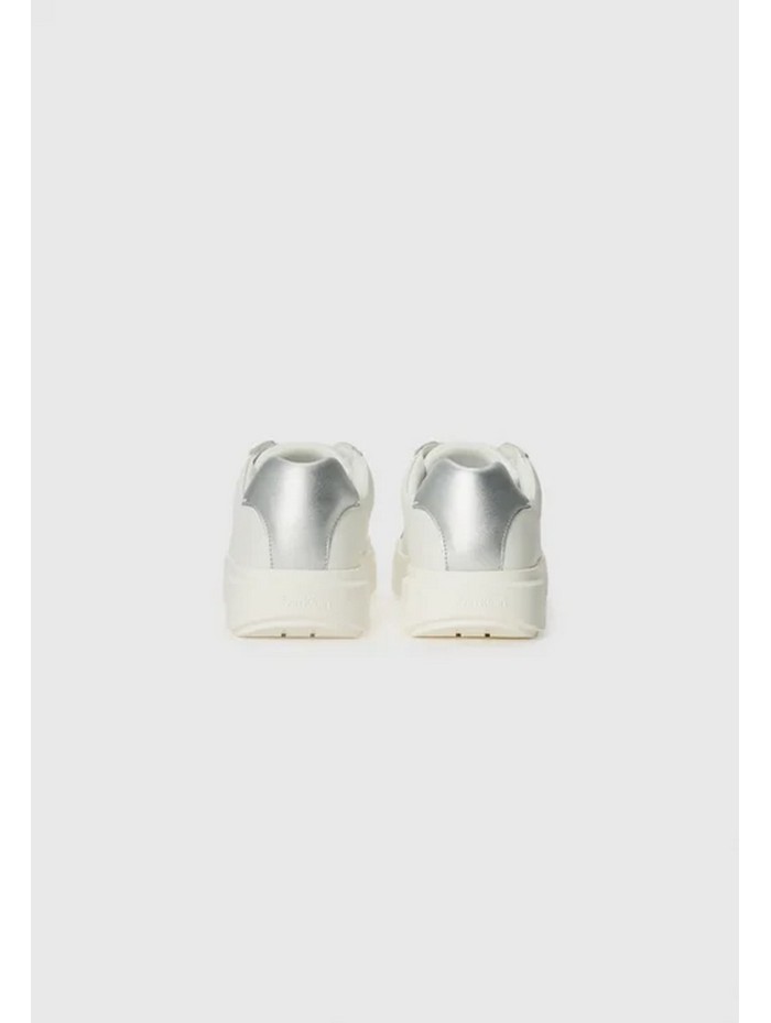 Calvin Klein Jeans-CALZADO CHICA-CHUNKY CUPSOLE LACE UP LTH MET-YW0YW01948-WHITE