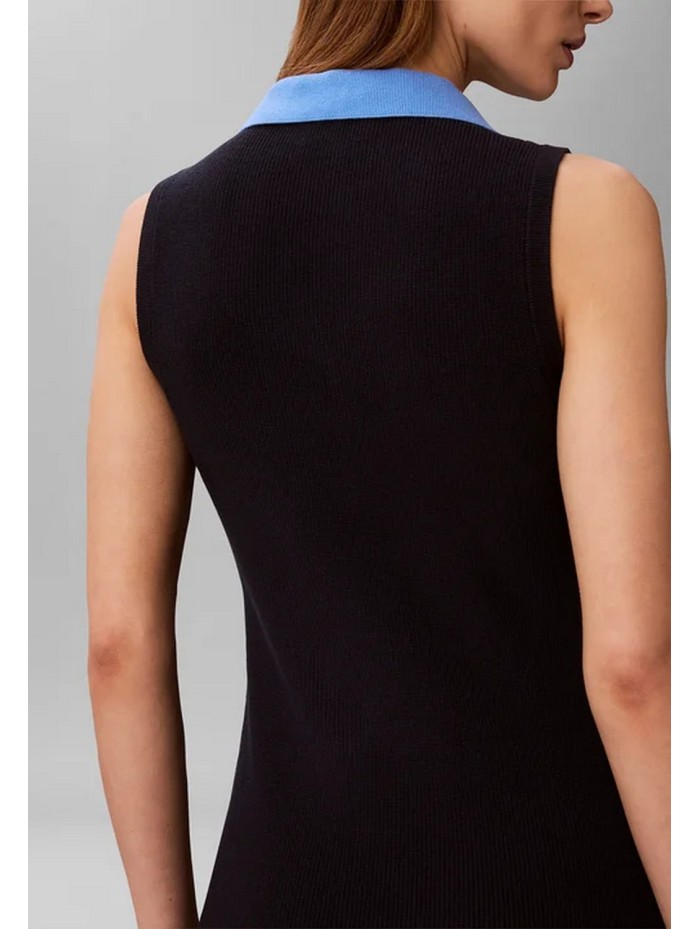 Calvin Klein Jeans-VESTIDOS-WOVEN LABEL POLO DRESS-LV047G310G-BLUE