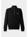 Calvin Klein Jeans-SUDADERAS CHICO-CL LS 350TERRY MCRO MNLG QTR ZIP-LV04RG280G-BLACK